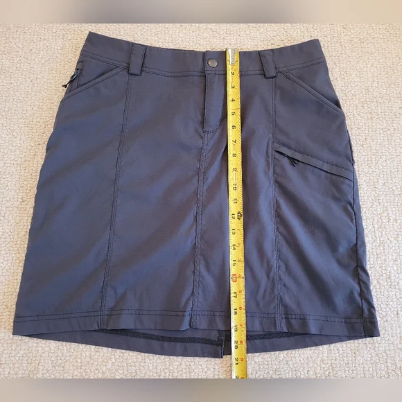 Duluth Trading Co Womens Dry On the Fly Skort/Skirt Gray Size 12 Hiking Outdoor. - Picture 3 of 12